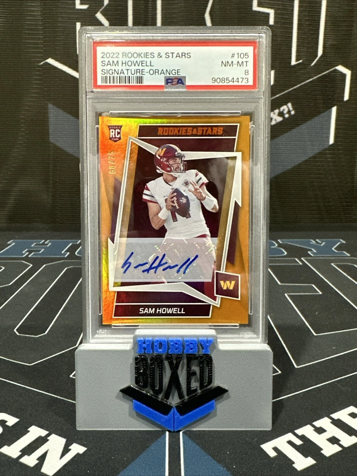 Sam Howell Panini Rookies & Stars #105 Signature-Orange