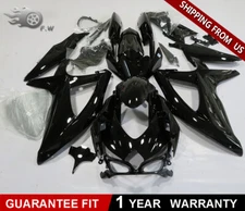 Molded Gloss BLACK For SUZUKI GSXR 600/750 2008-2009 2010 ABS Fairing Bodywork