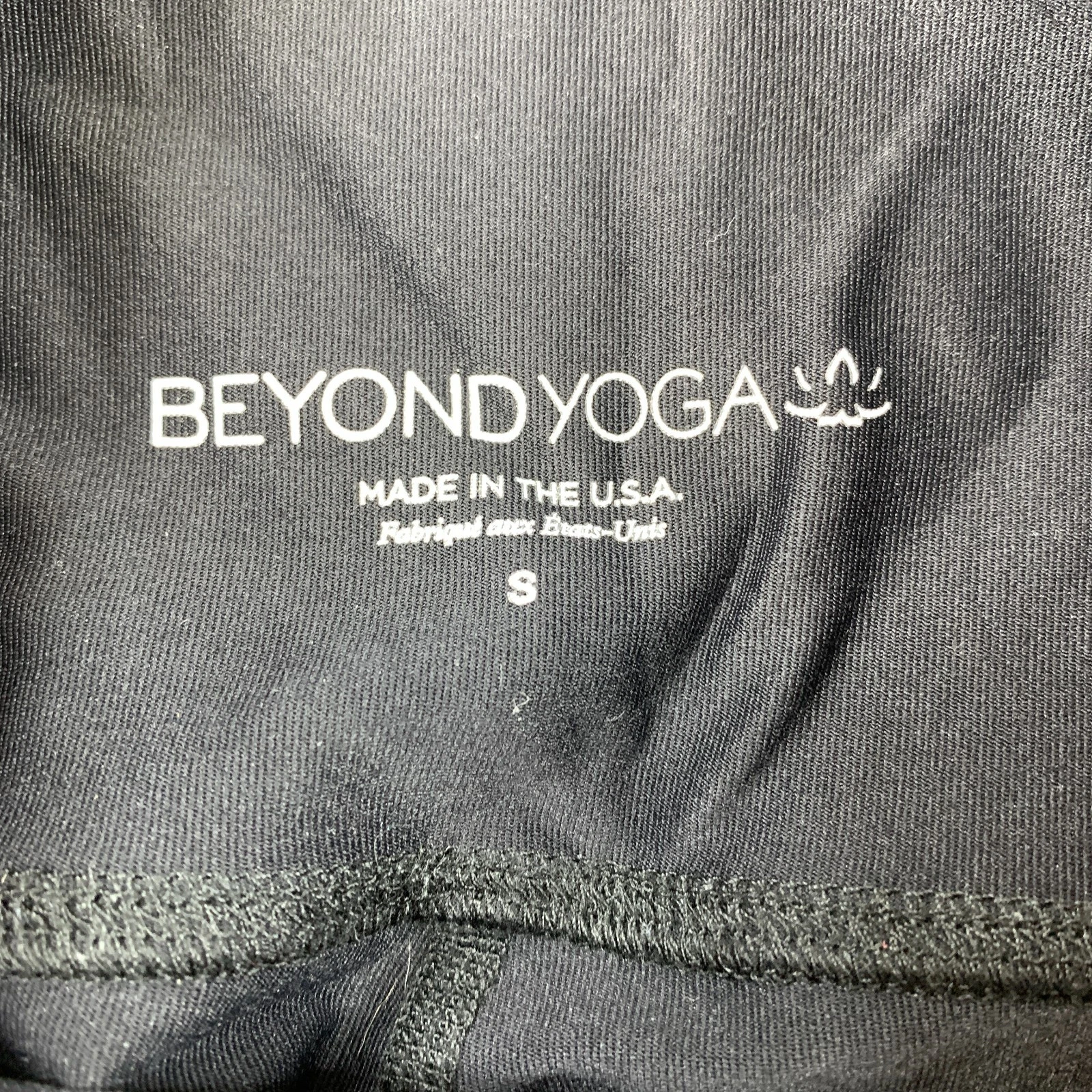 beyond-yoga cropped floral stretch leggings