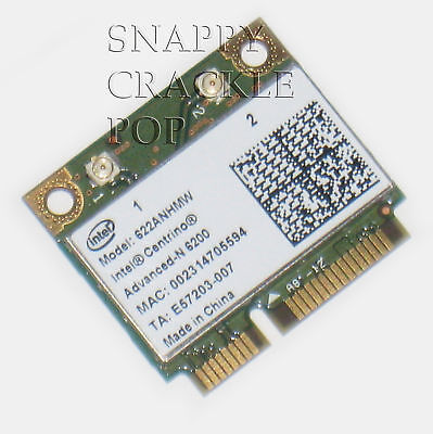 Dell Inspiron N4110 Vostro 3450 XPS 15z/L511z Mini PCI Intel 62230ANHMW Wireless Card XXG96 0XXG96 CN-0XXG96 