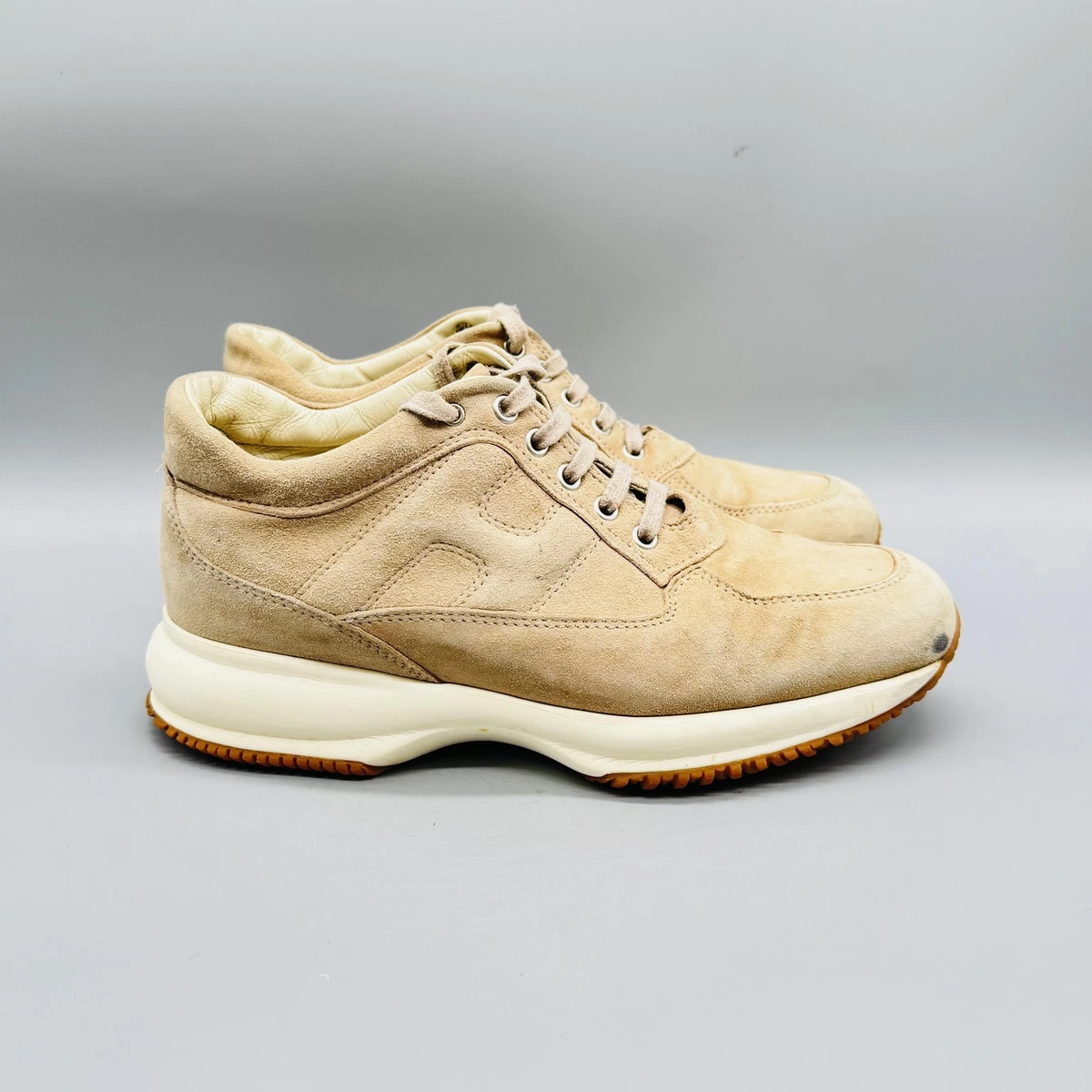 Hogan cream suede shoes. Size 11.5 Hogan Cool sneakers for Women - Beige in USA | Level Shoes main image 3
