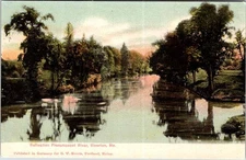 Postcard WATER SCENE Riverton Maine ME s/20 AM7218
