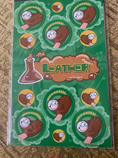 Dr Stinky Leather Scent Scratch n Sniff Sticker Sheet