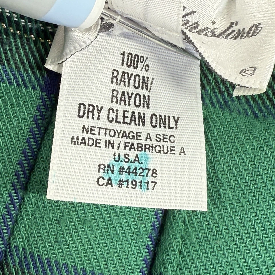 Vintage Marisa Christina Maxi Skirt Size S Christmas Plaid 100% Rayon Pleated - Image 4 of 4