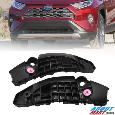 Pair Front Bumper Retainer Brackets Support For 2019 2020 2021 Toyota Rav4 L&R