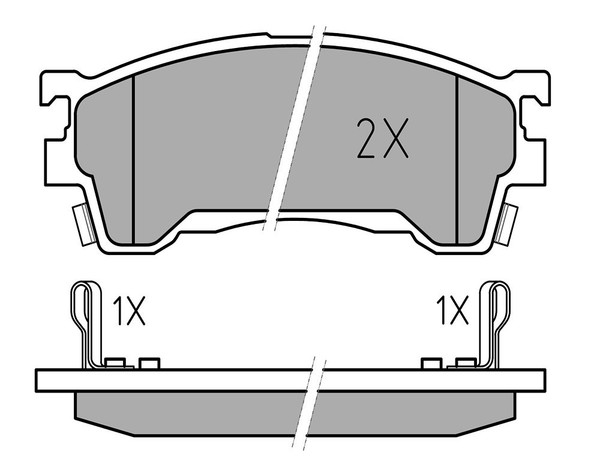 Meyle Bremsbelagsatz, Scheibenbremse Vorderachse U.A. FüR Ford Usa, Mazda-image