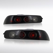 Fit 1994-2001 Acura Integra Glossy Black Smoke Tail Lights Brake Lamps 94-01