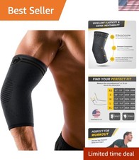 2 Pack Elbow Brace for Tendonitis, Tennis Elbow Compression Support Sleeve fo...