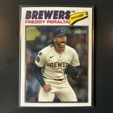 2026 Topps Heritage Freddy Peralta Chrome #291 Milwaukee Brewers