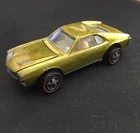 1968 Hot Wheels Redline Custom AMX Yellow Gold Lime Green Car