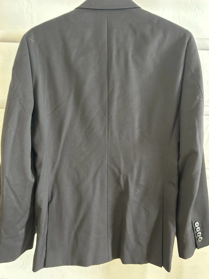 Men's Bar III Jacket Black Jacket 38S Slim Fit - Image 2 of 2