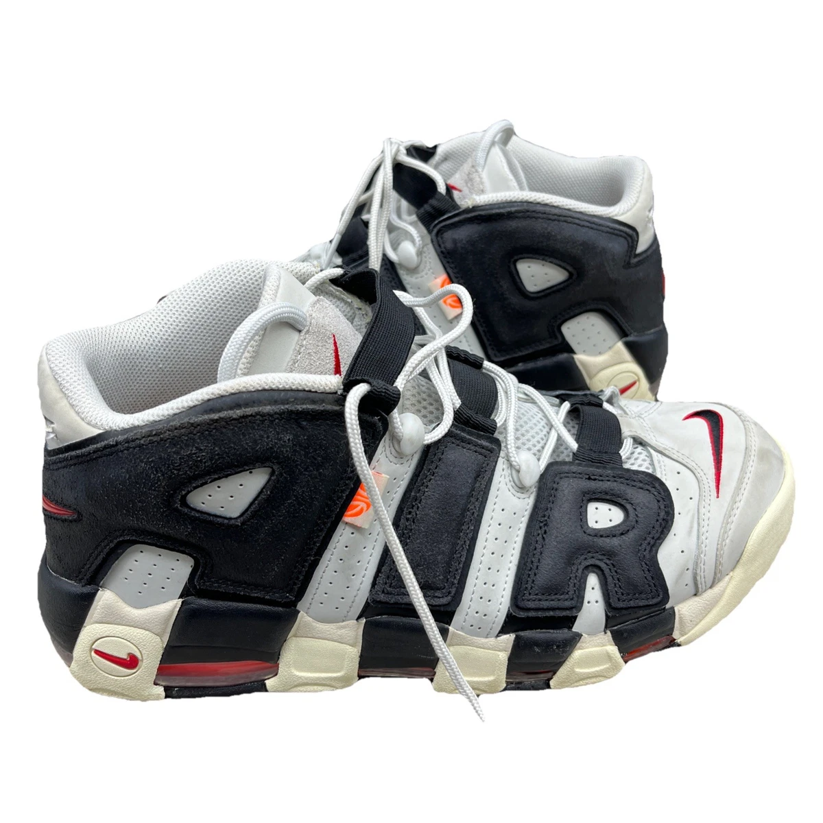 Preços baixos em Nike Air More Uptempo '96 White Grey Red | eBay