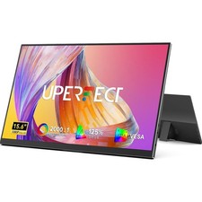 UPERFECT Portable Monitor 15.6" 125 sRGB 1080P Ultra-Slim Travel Monitor USB C