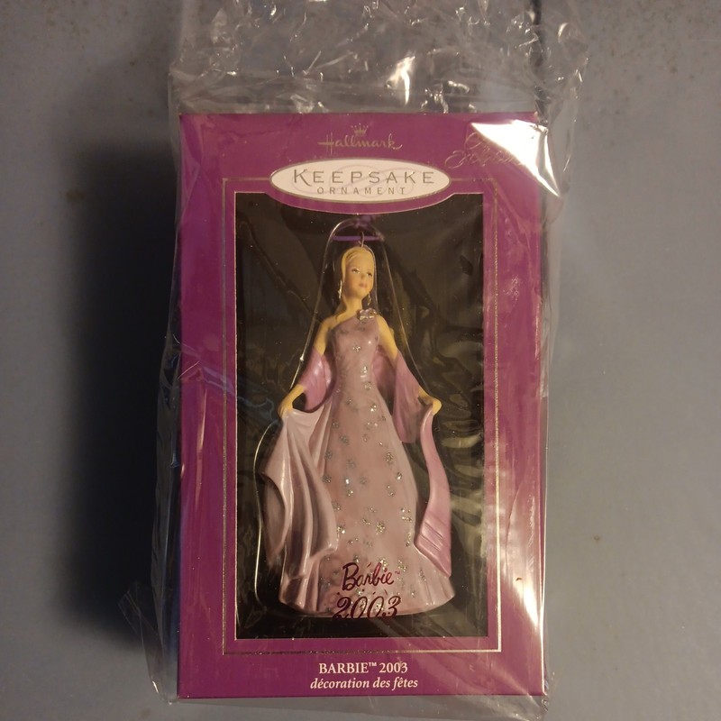 Hallmark Keepsake Club Exclusive Barbie 2003 Porcelain Ornament
