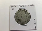 1913 D Barber Silver Half-Dollar in Fine Condition 120625 16te