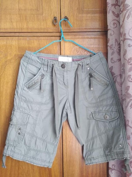 Women Wear Me Shorts Khaki Polyamide 36