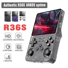 R36S Retro Handheld Game Console 3.5" IPS Linux System ARKOS Portable Gaming 64G