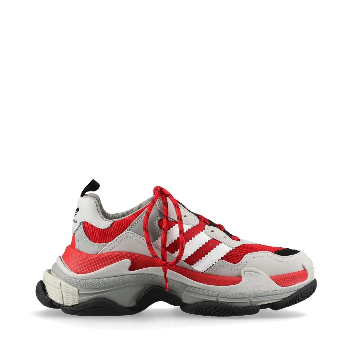 Balenciaga x adidas Triple s Leather x mesh Sneakers 39 Men's Red