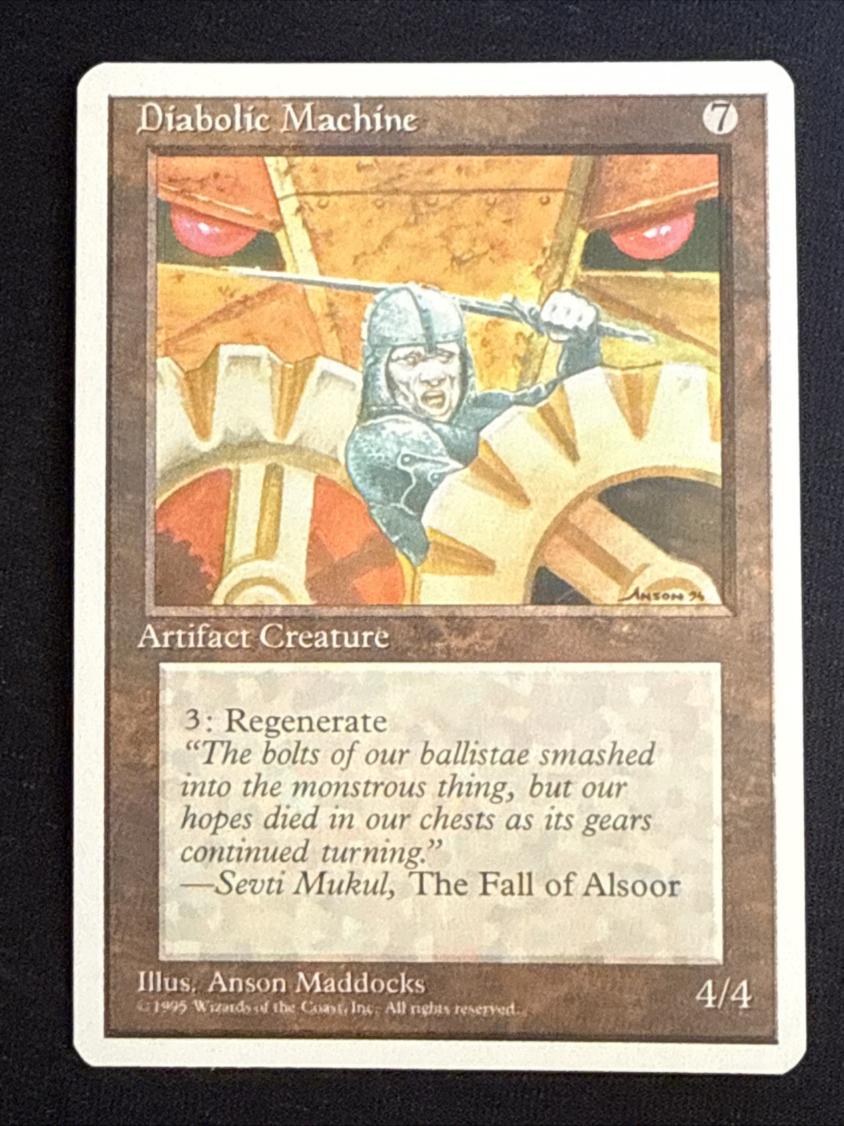 1x Diabolic Machine (314) Fourth Edition LP MTG Magic the Gathering x1 MKE