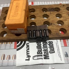 LYMAN  TWO CAVITY  BULLET MOLD  #323470  165 GR 8 MM RN BOX & GUIDE NOS