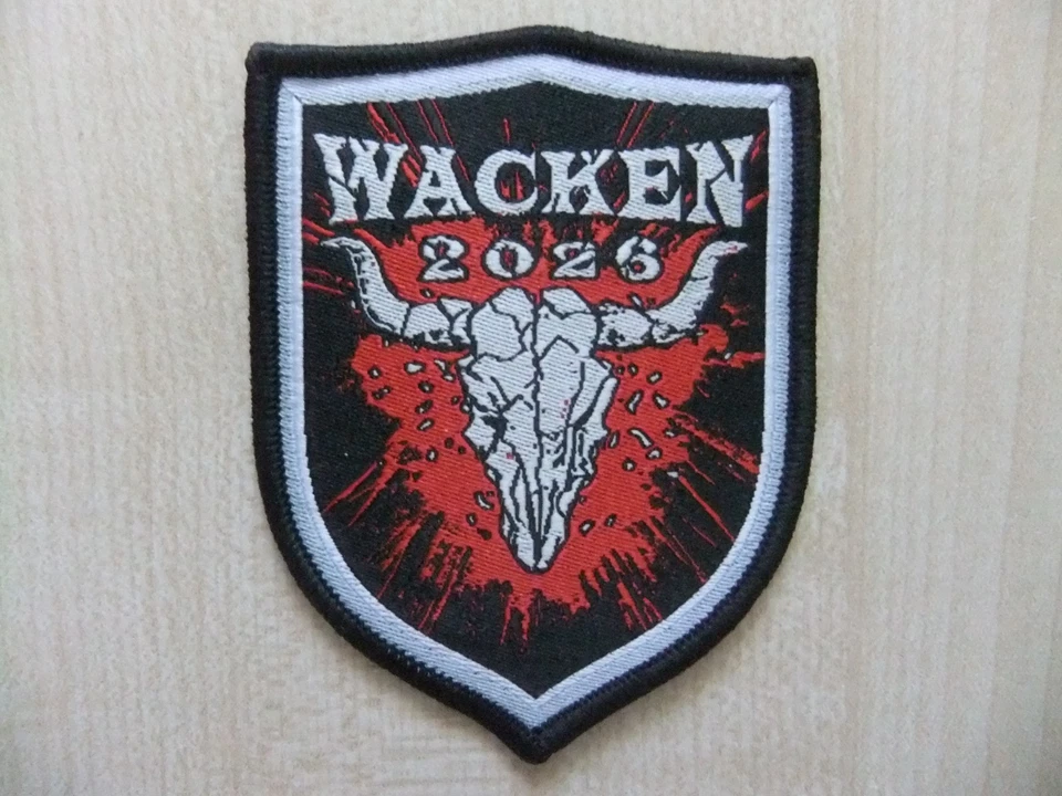 Wacken 2026 Logo Aufnäher Patch Def Leppard Savatage Powerwolf Running Wild Faun - Bild 1 von 1