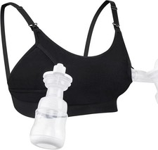 Hands-Free Pumping Bra, Nursing Bra, Wireless, Adjustable Zipper Breastfeeding L