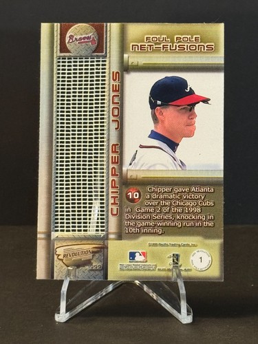 1999 Pacific Revolution Foul Pole Net-Fusions Chipper Jones #1 HOF - Bild 2 von 2
