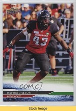 2025 Upper Deck CFL Green Davion Taylor #54 READ r6v