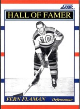 1990-91 Score Canadian #357 Fern Flaman