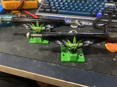 Venture High 5.2 Skateboard Trucks 8  Rare Homegrown Weed bud Graphic Colorway