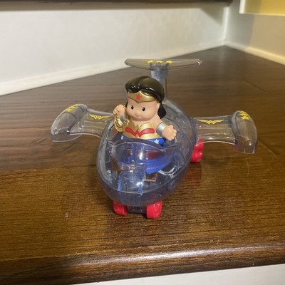 FISHER PRICE LITTLE PEOPLE WONDER WOMAN & INVISIBLE JET PLANE W