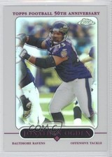 2005 Topps Chrome Refractor Jonathan Ogden #124 HOF 0j0
