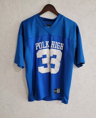 Bundy #33 Football Jersey Polk High Blue White Size Medium Show Costume