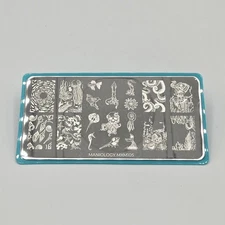 Maniology nail art stamping plate MXM105 resin art craft stamp deep sea