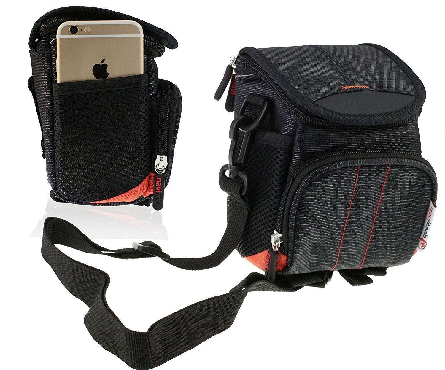 Navitech Black Camera Bag For Panasonic Lumix DC-TZ96 Digital camera