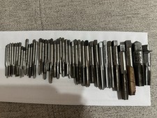 Lot of 40! Taps Various Sizes & Brands Machinist Tool Set