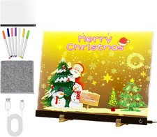 Lavagna Luminosa per Disegnare, Lavagna a LED Con 7 Colori Penna E Supporto, Lav