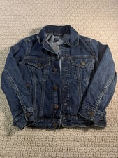GAP Kids Denim Jacket Medium Wash Blue Classic Trucker Style Youth M 8