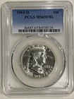 1963 D Franklin Half Dollar PCGS MS65 FBL Silver Coin 50C US Mint