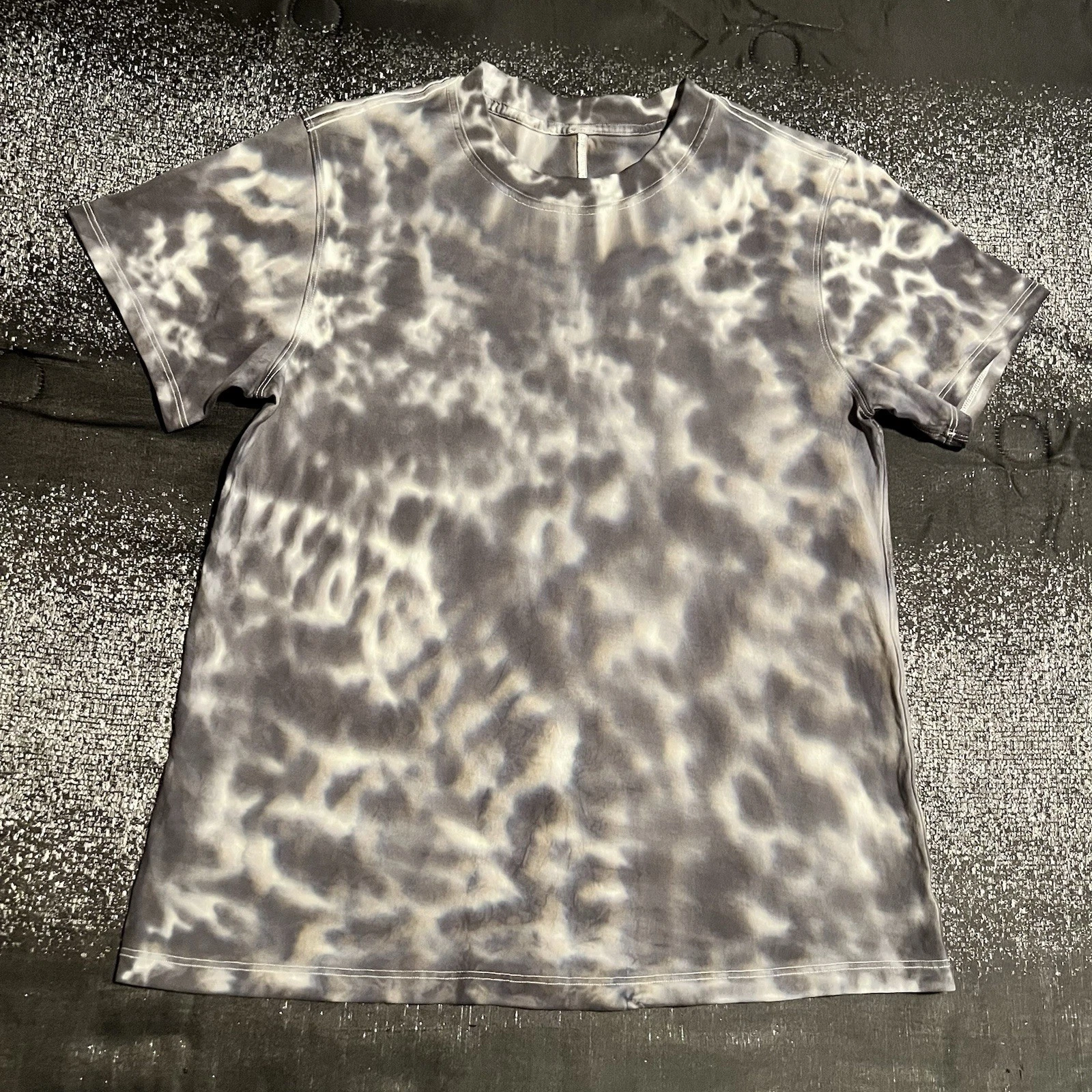 Womens sz8 Lululemon All Yours Tshirt Marmoleado Tie Dye Graphite Grey