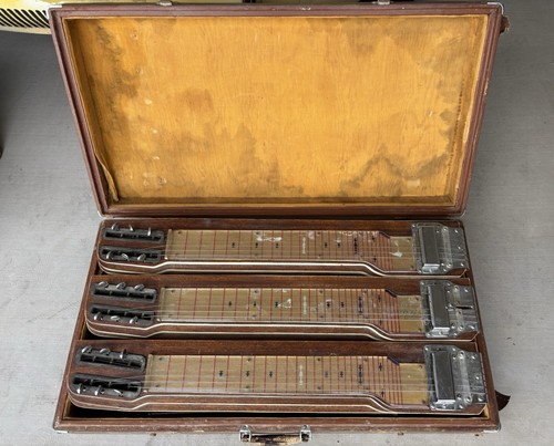 Vintage Mahilini Steel Guitar Triple