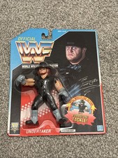 WWF Hasbro Undertaker series 4, Blue card MOC "Tombstone Tackle" Wrestling 1992