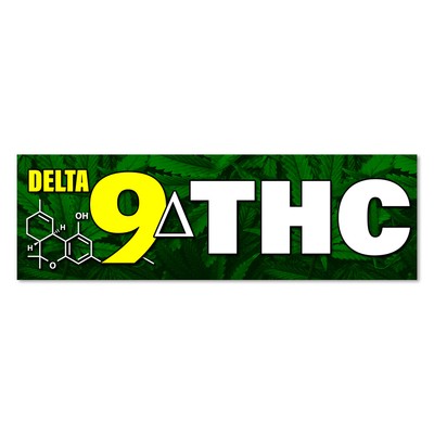 Delta 9 THC Vinyl Banner with Optional Sizes (Made in the USA)