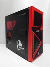 Thermaltake Armor A60 AMD Edition ATX mid tower Desktop Gaming PC Case Red Retro