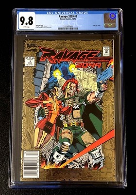 Ravage 2099 #1 CGC 9.8 Gold Foil Newsstand Edition Cover Stan Lee Story 1992