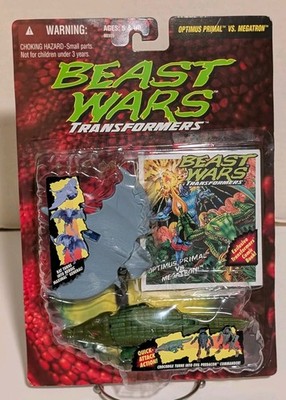 Beast Wars Transformers Optimus Primal VS. Megatron 1995 Kenner Vintage MOSC