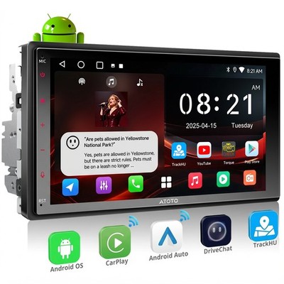 ATOTO 7'' Android Car Stereo 2Din CarPlay & Android Auto GPS Track Gen AI Chat