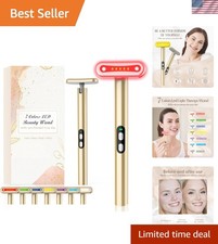 Red-Light-Therapy-Wand-for-Face, 7 Colors LED Light Therapy Wand Eye Facial R...