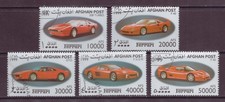 Afghanistan, Set of 5, Cars of Ferrari, CTO MNH, 1999