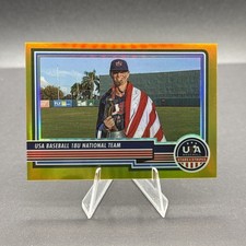 2023 Panini Stars & Stripes Maxwell Max Clark True Gold /10 Rookie Flag USA